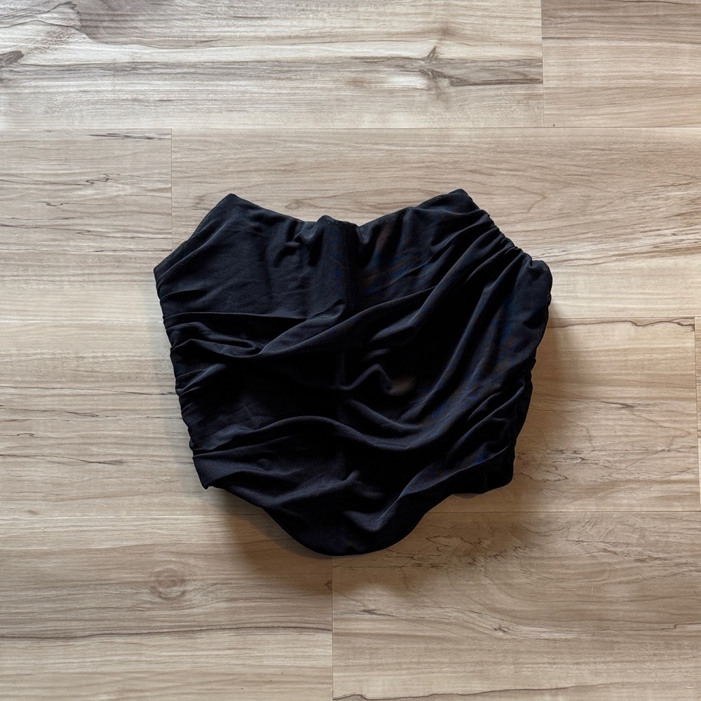 Black Strapless Top